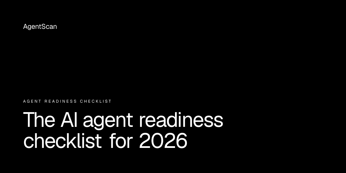 The AI agent readiness checklist for 2026