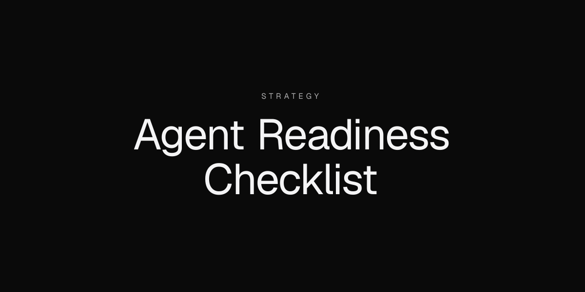 The AI agent readiness checklist for 2026