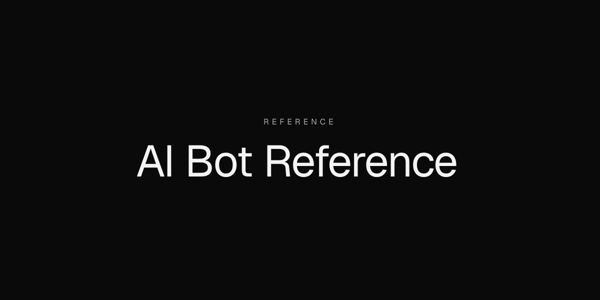 Every AI bot user agent worth knowing in 2026