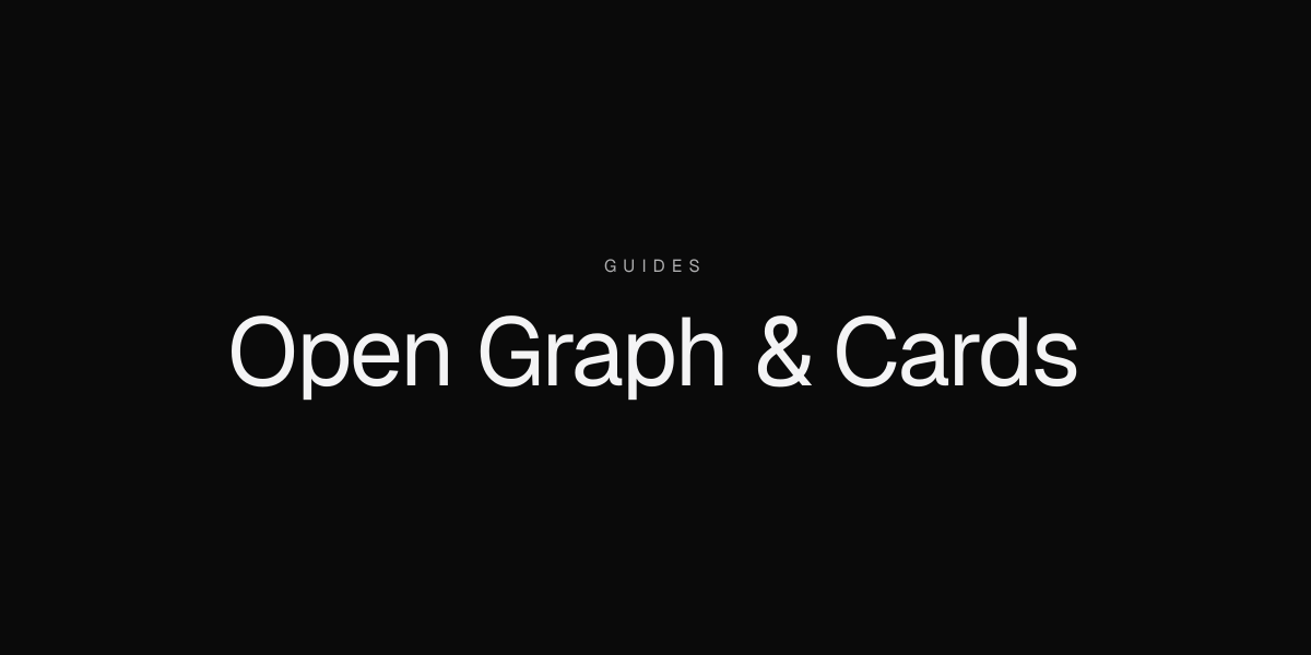 Open Graph and Twitter Cards that render