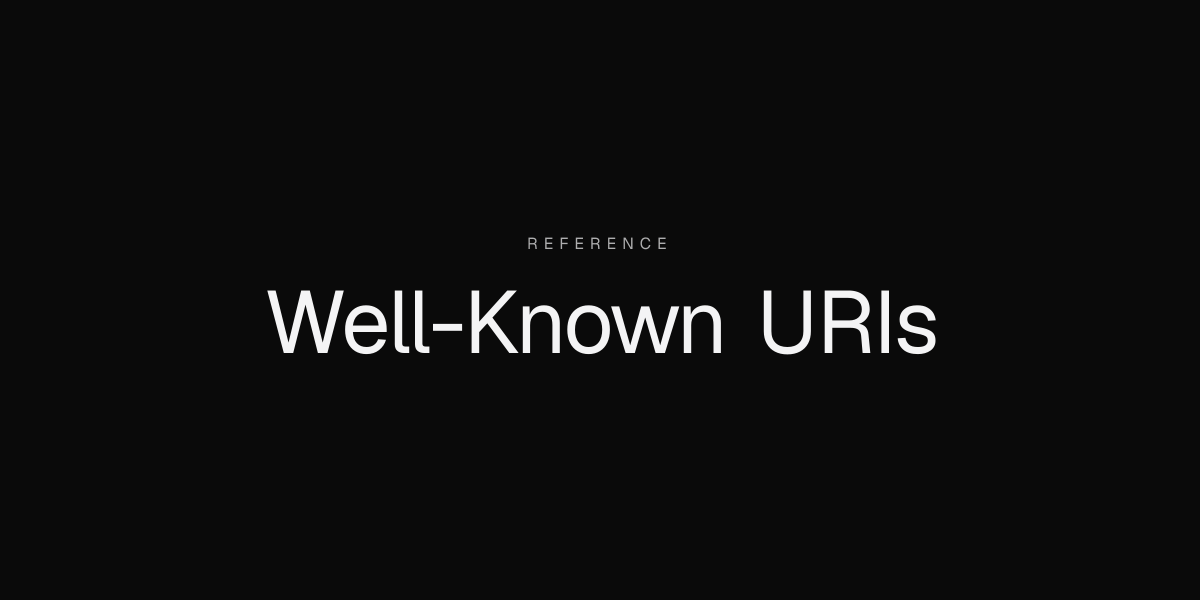 /.well-known/ for agents: the 2026 reference
